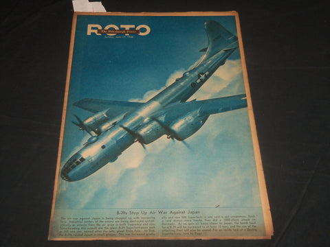 1945 JUNE 17 THE PITTSBURGH PRESS SUNDAY ROTO SECTION - B-29S - JAPAN - NP 4465