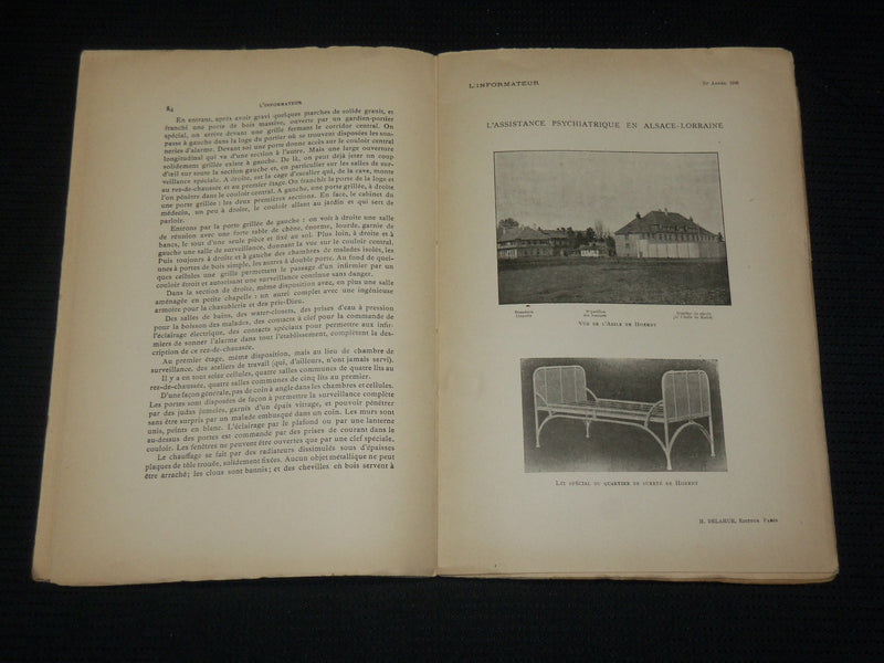 1920-1922 L'INFORMATEUR DES ALIENISTES ET DES NEUROLOGISTS LOT OF 12 - WR 505G