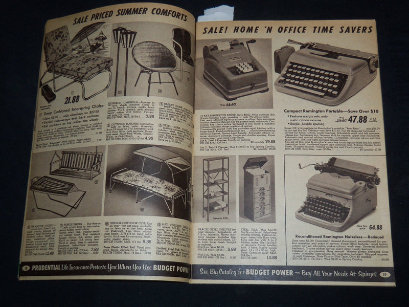 1961 SPIEGEL OK BUYERS SALE CATALOG - CHICAGO ILLINOIS - J 9134