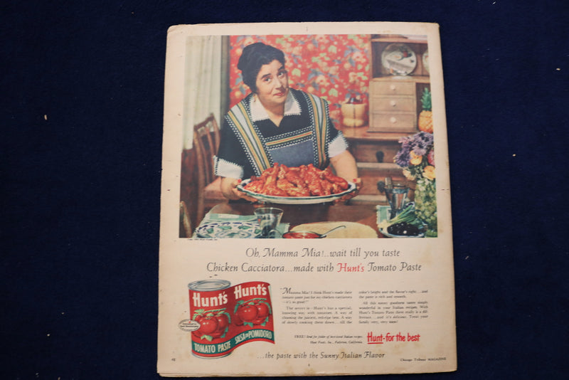 1955 OCTOBER 16 CHICAGO TRIBUNE MAGAZINE - DANA WYNTER COVER - E 22164