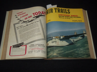 1941 JANUARY-DECEMBER AIR TRAILS MAGAZINE BOUND VOLUME - NICE COVERS - KD 3351N