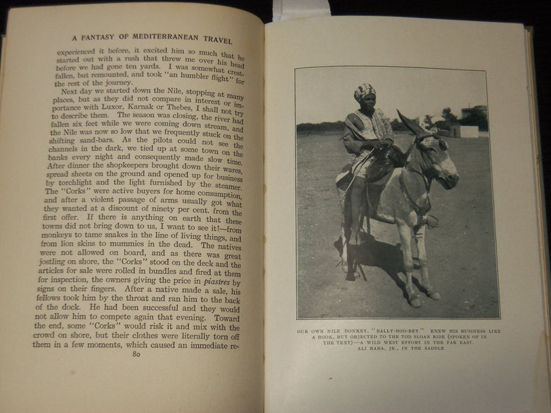 1909 A FANTASY OF MEDITERRANEAN TRAVEL HARDCOVER BOOK BY S. G. BAYNE - KD 9393