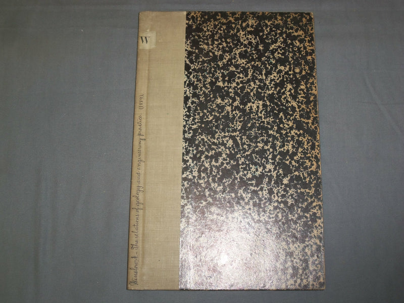 1889 THE RELATIONS OF GEOLOGY AND ENGINEERING PRACTICE - J 4920