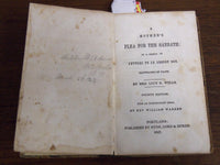 1847 A MOTHER'S PLEA FOR THE SABBATH BOOK BY MRS. LUCY WELLS - K 1284