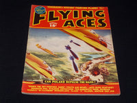 1939 AUGUST FLYING ACES MAGAZINE ILLUSTRATED FRONT COVER - E 137