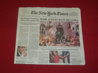 2019 APRIL 22 NEW YORK TIMES- BOMB ATTACKS ROCK SRI LANKA- COHEN TURNED ON TRUMP