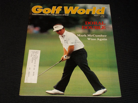 1985 MARCH 1 GOLF WORLD MAGAZINE - MARK MCCUMBER - E 5616A