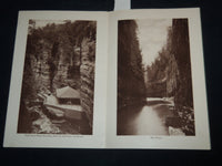 1920'S AUSABLE CHASM NEW YORK SEPIA VIEWS BOOK - J 8629