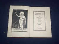 1931 CYRANO DE BERGERAC HARDCOVER BOOK BY EDMUND ROSTAND & NINO CARBE - KD 8180