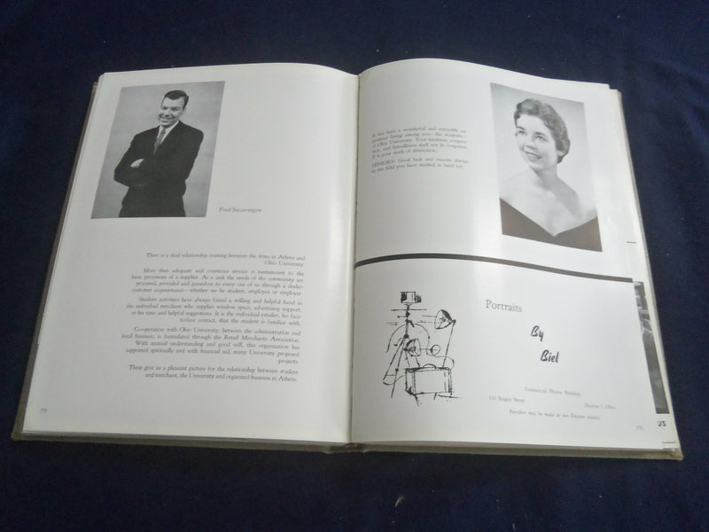1957 ATHENA OHIO UNIVERSITY YEARBOOK - ATHENS COUNTY, OHIO - YB 2639