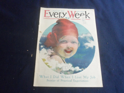1917 AUGUST 27 EVERY WEEK MAGAZINE - GREAT ILLUSTRATED FRONT COVER - B 4164W
