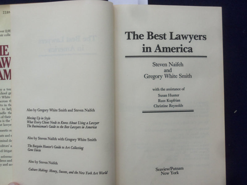 1983 & 1987 THE BEST LAWYERS IN AMERICA HARDCOVER BOOKS - 2 VOLUMES - KD 8830