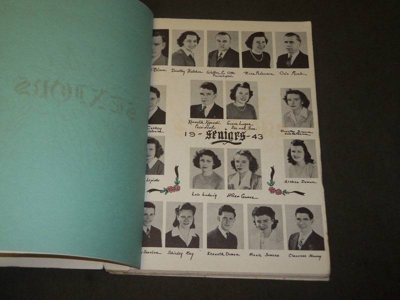 1943 THE NORTHLAND PHELPS HIGH SCHOOL YEARBOOK - PHELPS WISCONSIN - YB 1558