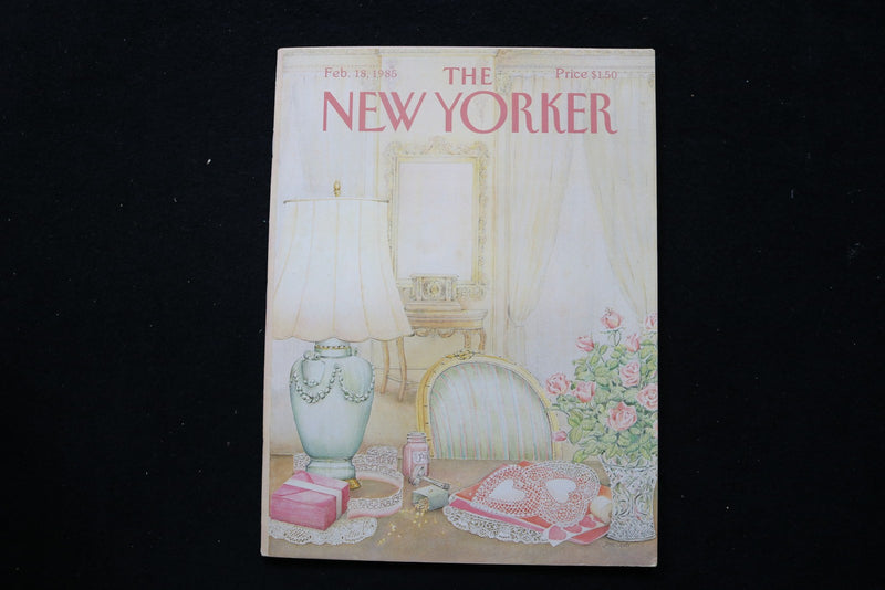 1985 FEBRUARY 18 NEW YORKER MAGAZINE - GREAT ILLUSTRATED COVER - NY 3178