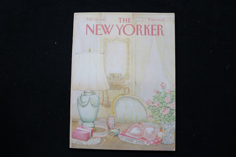 1985 FEBRUARY 18 NEW YORKER MAGAZINE - GREAT ILLUSTRATED COVER - NY 3178