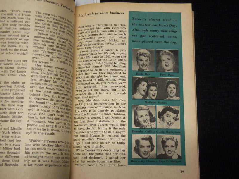 1956 DECEMBER COMPACT YOUNG PEOPLE'S DIGEST MAGAZINE - TERESA BREWER - SP 4862I