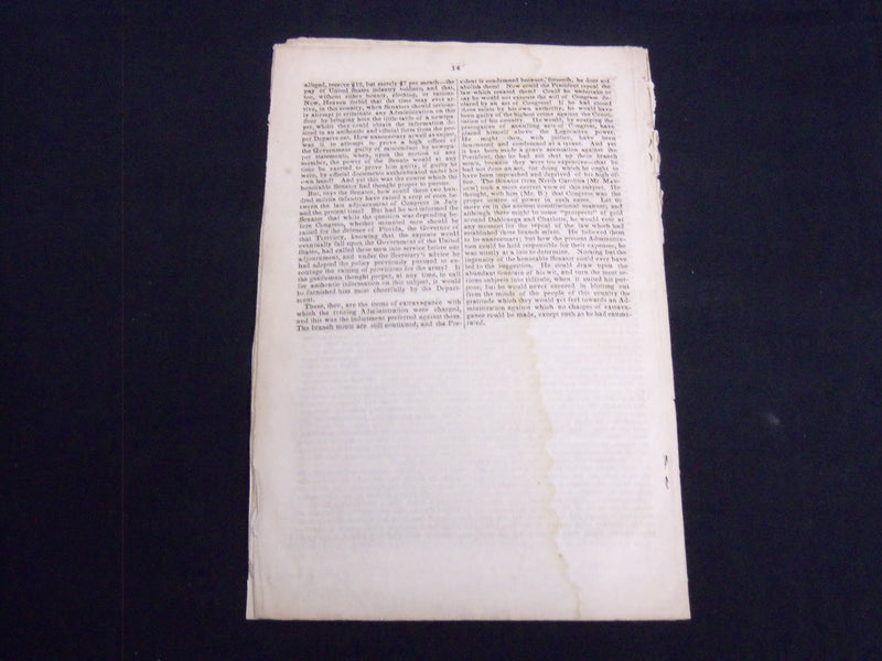 1840 MR. BUCHANAN OF PENNSYLVANIA SPEECH - VAN BUREN - PUBLIC MONEY - J 9003