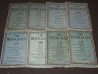 1918-1919 THE BOOKMAN MAGAZINE LOT OF 8 ISSUES -STORIES & ILLUSTRATIONS- WR 76