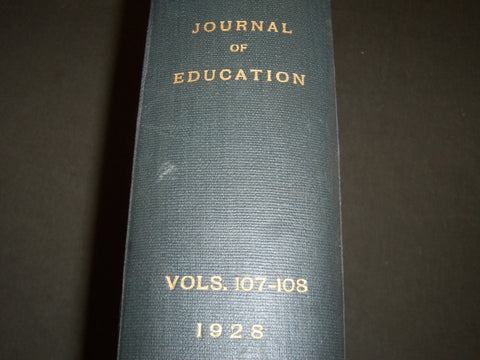 1928 JANUARY-DECEMBER JOURNAL OF EDUCATION BOUND VOLUME - COMPLETE YEAR - R 891