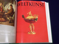 1973 WELTKUNST GERMAN ART MAGAZINE BOUND VOLUME NO. 43 - GREAT ADS - KD 1906