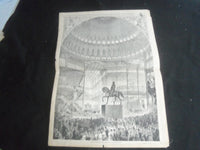 1853 JULY 30 ILLUSTRATED NEWS MAGAZINE -INAUGURATION OF CRYSTAL PALACE - B 5531I