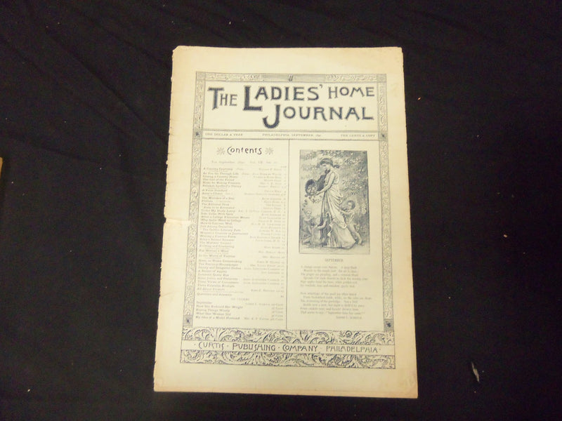 1890 SEPTEMBER LADIES' HOME JOURNAL MAGAZINE- GREAT ILLUSTRATIONS & ADS- ST 2341