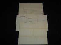 1849-1869 STATE OF NEW YORK COMPTROLLER'S OFFICE TAX BILLS LOT OF 3 - J 8853