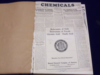 1932 JAN-DEC CHEMICALS MAGAZINE BOUND VOLUME PRICE TRENDS IMPORTS ADS - KD 662