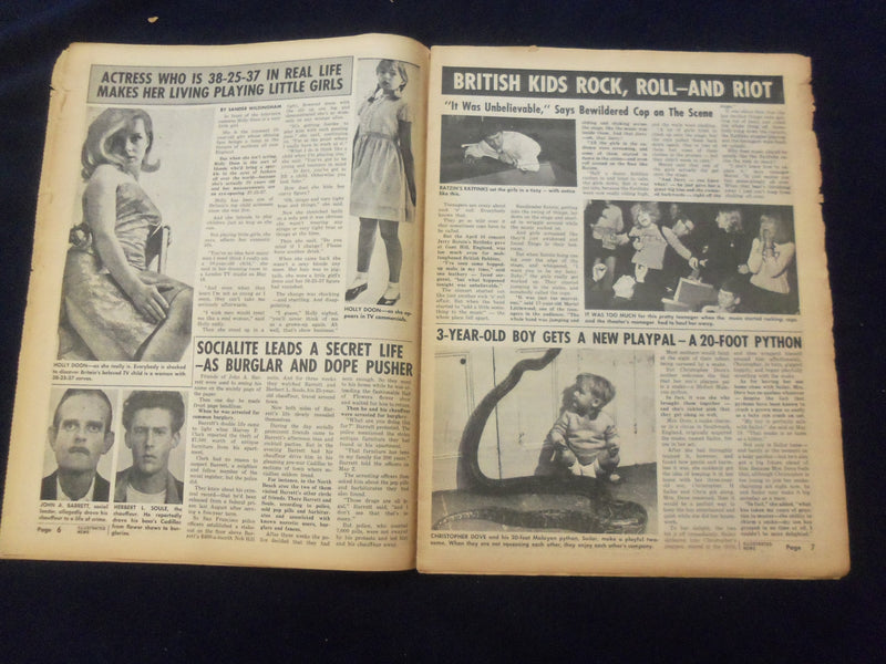 1965 JULY 6 ILLUSTRATED NEWS NEWSPAPER - INSIDE THE PLAYBOY CLUBS - NP 7317