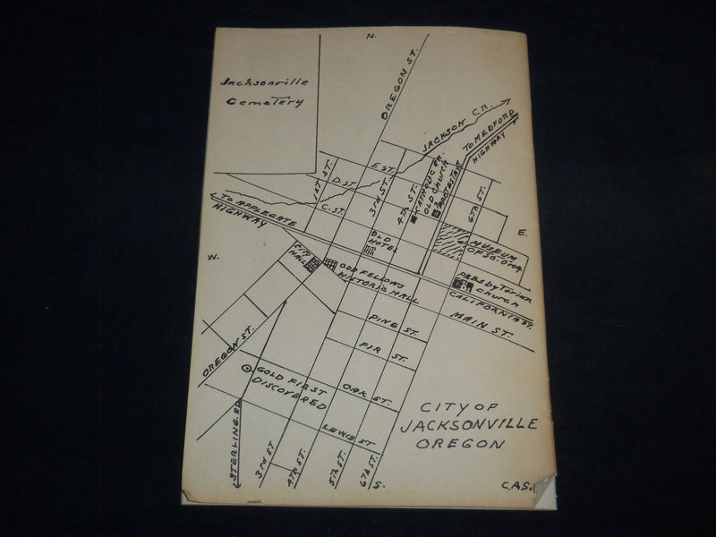 1955 SOUVENIR OF JACKSONVILLE, OREGON GOLD RUSH JUBILEE PROGRAM - J 8718