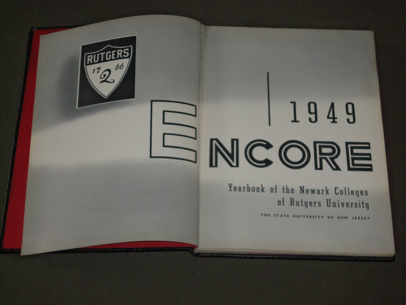 1949 ENCORE NEWARK COLLEGES OF RUTGERS UNIVERSITY YEARBOOK - NEW JERSEY- YB 1115