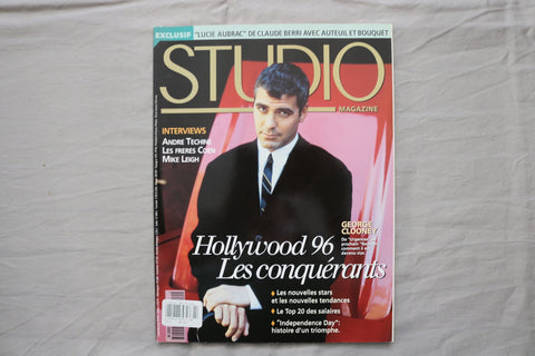 1996 SEPTEMBER STUDIO MAGAZINE - GEORGE CLOONEY COVER - FRENCH - E 19970