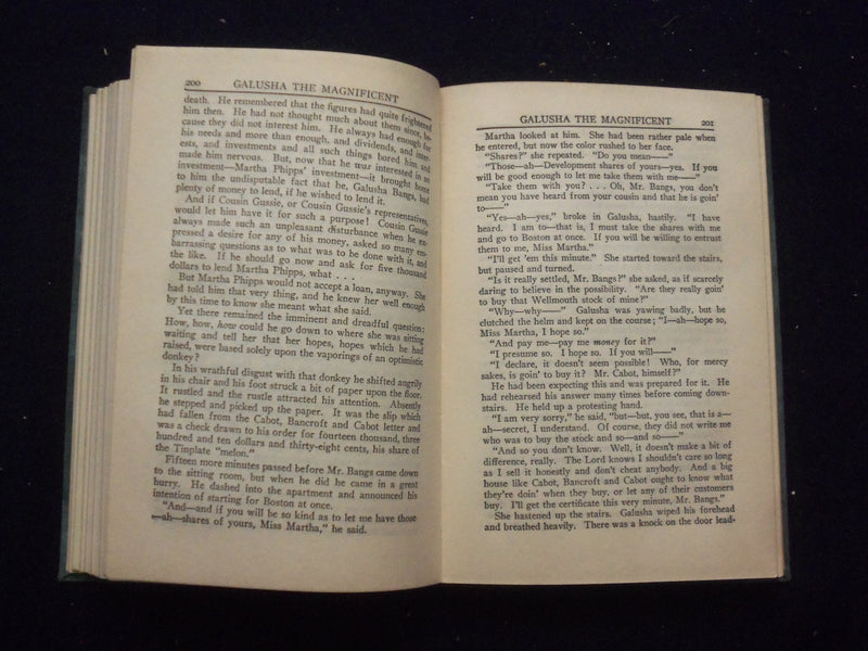 1921 GALUSHA THE MAGNIFICENT HARDCOVER BOOK BY JOSEPH C. LINCOLN - KD 8385