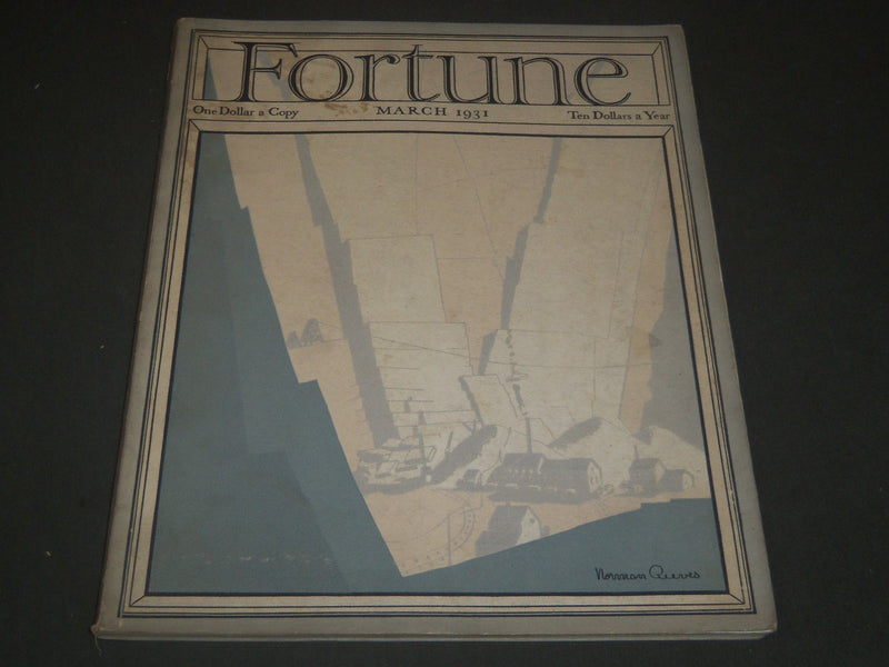 1931 MARCH FORTUNE MAGAZINE - GREAT COVER & ADS - F 14