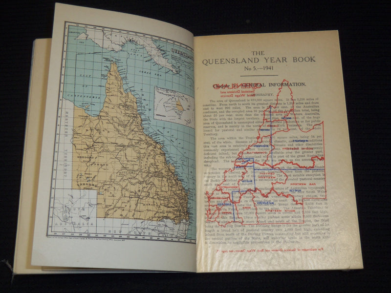 1937-1949 QUEENSLAND YEAR BOOK LOT OF 10 - GOV. STATISTICIAN BRISBANE - KD 2185