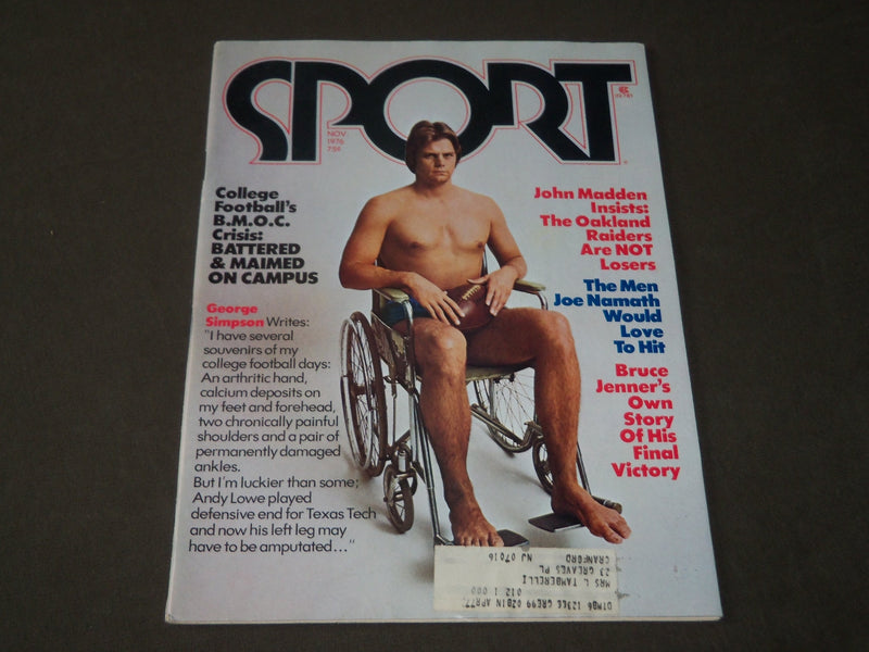 1976 NOVEMBER SPORT MAGAZINE - GEORGE SIMPSON COVER - BRUCE JENNER - CW 344