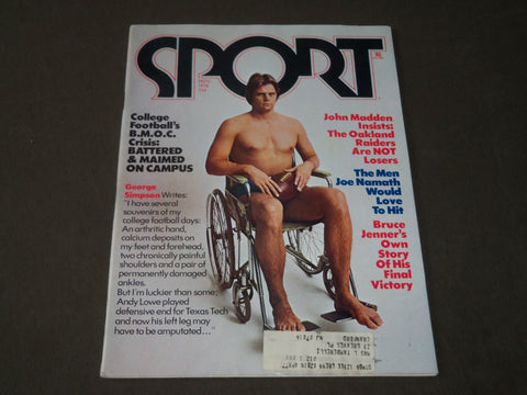 1976 NOVEMBER SPORT MAGAZINE - GEORGE SIMPSON COVER - BRUCE JENNER - CW 344