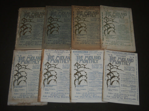 1896-1897 THE MIDLAND MONTHLY MAGAZINE LOT OF 14 ISSUES - NICE PHOTOS - WR 1284