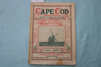 1916 OCTOBER CAPE CODE A MONTHLY MAGAZINE - K 3417