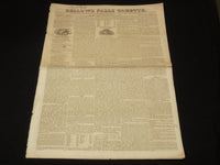 1839 OCTOBER 5 BELLOWS FALLS GAZETTE NEWSPAPER - VERMONT - NP 3297G
