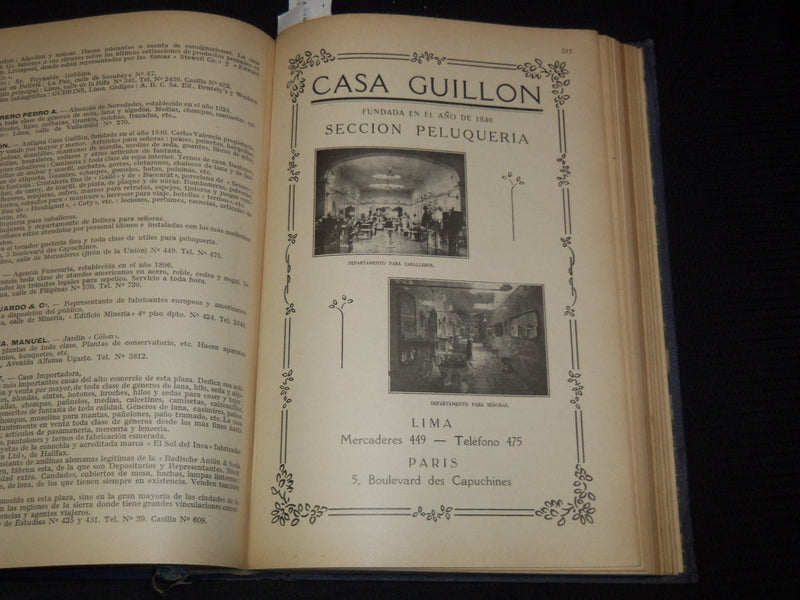 1928-1929 LIMA LA CIUDAD DE LOS VIRREYES - LIBRO PERUANO BOOK - KD 5994