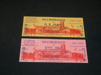 1960 HILLSBOROUGH HIGH SCHOOL FULL TICKETS LOT OF 2 - TAMPA FLORIDA - J 5831