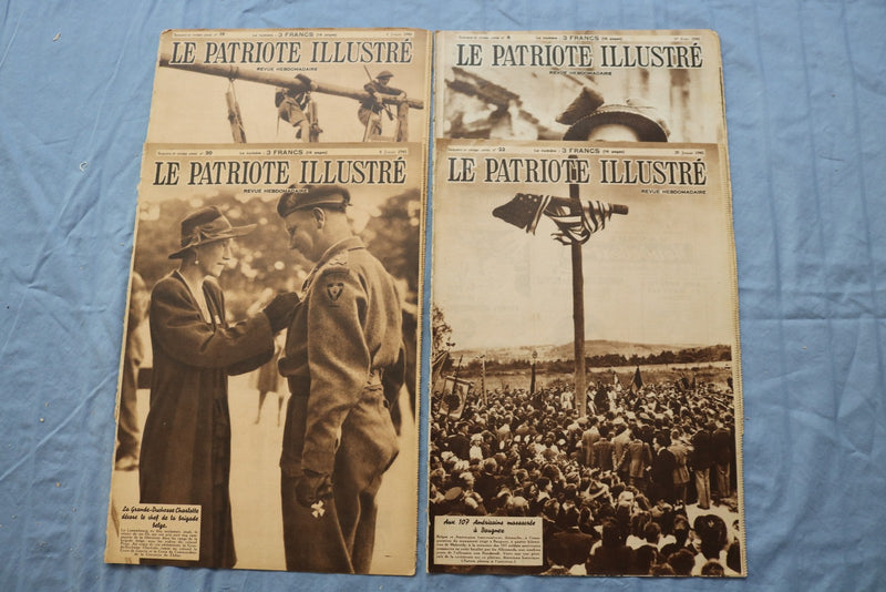1945-1947 LE PATRIOTE ILLUSTRE MAGAZINE - FRENCH - LOT OF 24 - O 3850