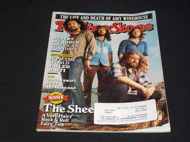2011 AUGUST 18 ROLLING STONE MAGAZINE - THE SHEEPDOGSS FRONT COVER - E 1711
