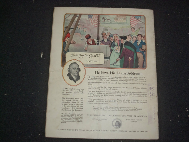 1924 NOVEMBER 20 LIFE MAGAZINE - THANKSGIVING NUMBER - BIRCH-BARK NEWS - ST 6505