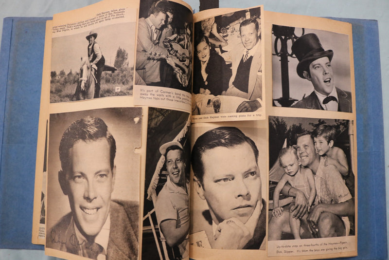 1940'S-1950'S DICK HAYMES SCRAPBOOKS - LOT OF 2 - MANY PHOTOS - E 26501