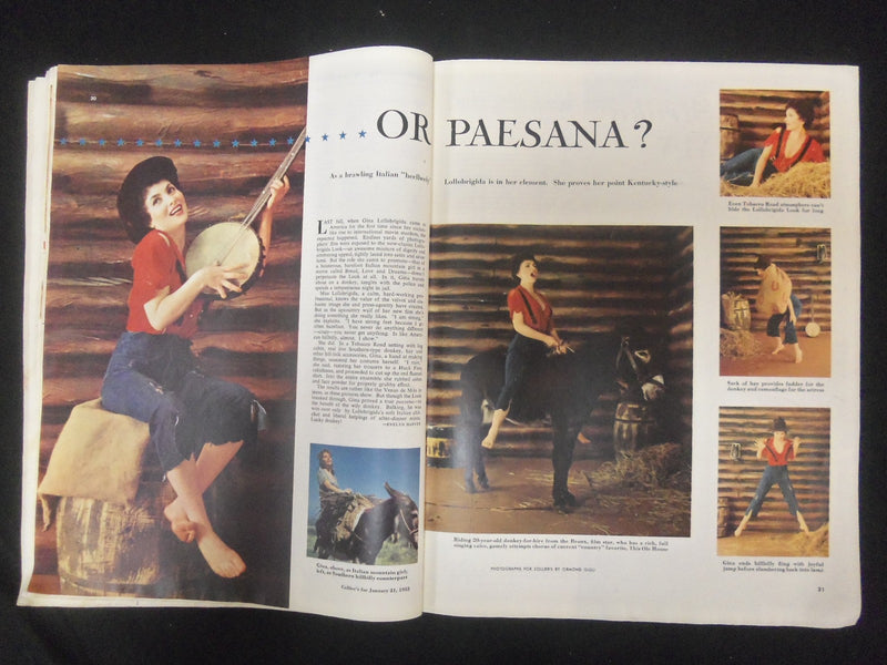 1955 JANUARY 21 COLLIER'S MAGAZINE - GREAT ILLUSTRATIONS, ARTICLES & ADS-ST 4528
