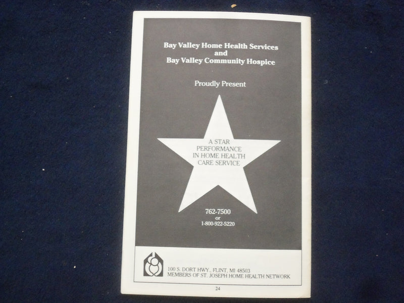 1989 THE DESERT SONG PROGRAM - STAR THEATRE OF FLINT - MANY SIGNATURES - J 9722