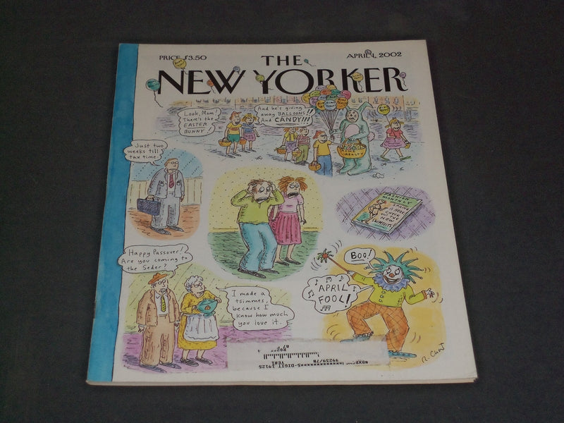 2002 APRIL 1 THE NEW YORKER MAGAZINE - ILLUSTRATED COVER - NY 1944