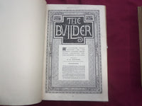 1901 JAN-DEC THE BUILDER U. K. MAGAZINE BOUND VOLUMES - 2 VOLS - FOLD OUTS - C 7